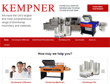 Tablet Screenshot of kempner.co.uk